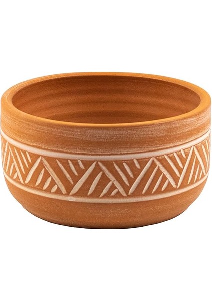 Terracota Hitit Desen Toprak Aranjman Saksı – 20 cm Çap modelleri