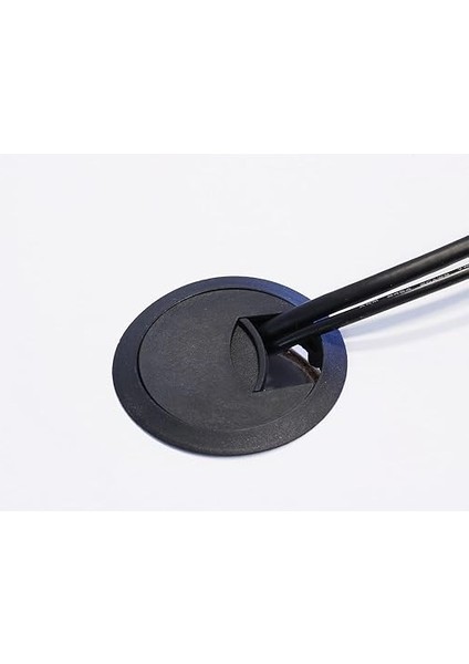 Masa Üstü Kablo Kanalı Deliği Kapağı Siyah Masa Kapağı 6 cm (5 Adet) fırsatları