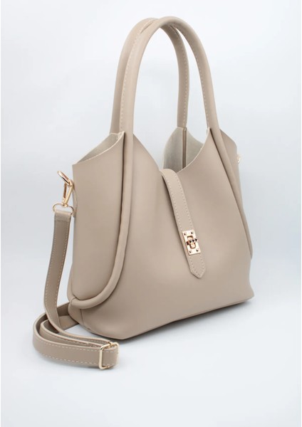 Kadın Yavru Çanta Fular Detaylı Omuz ve Kol Çantası