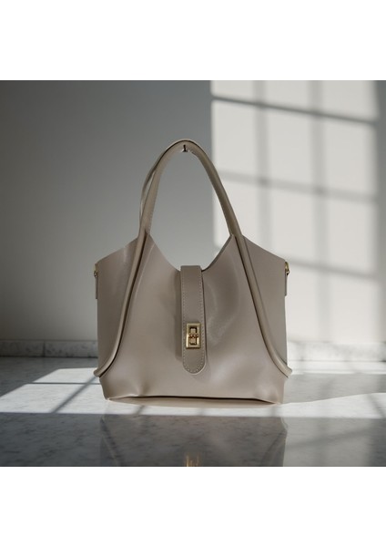 Kadın Yavru Çanta Fular Detaylı Omuz ve Kol Çantası