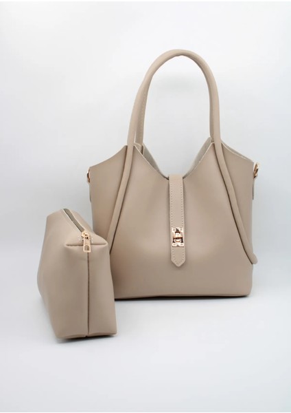 Kadın Yavru Çanta Fular Detaylı Omuz ve Kol Çantası