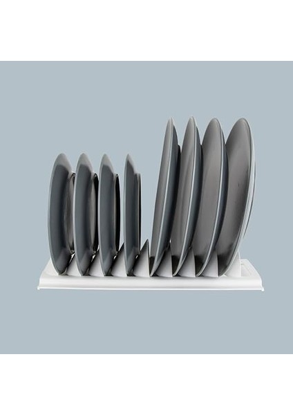 Dolap Içi Tencere Tava Kapağı Tabak Düzenleyici Sepet Tabaklık Bulaşıklık Mutfak (Beyaz) modelleri