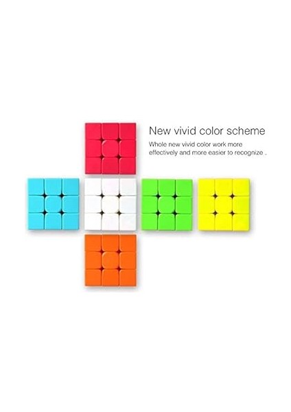 Cube Rubik Zeka Sabır Küpü Neon Renkler 3 x 3 x 3 fırsatları