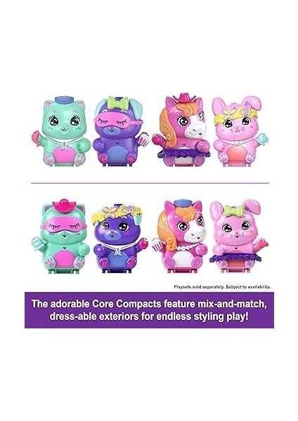 Pocket™ Kedicik Yelkende™ Mikro Oyun Seti Polly Pocket Kedicik Yelkende Mikro Oyun Seti, 1 Mikro Bebek ve Evcil Kediler, Yiyecek ve Stil Aksesuarlarının Yer Aldığı Seyahat Oyuncağı JCR37 modelleri