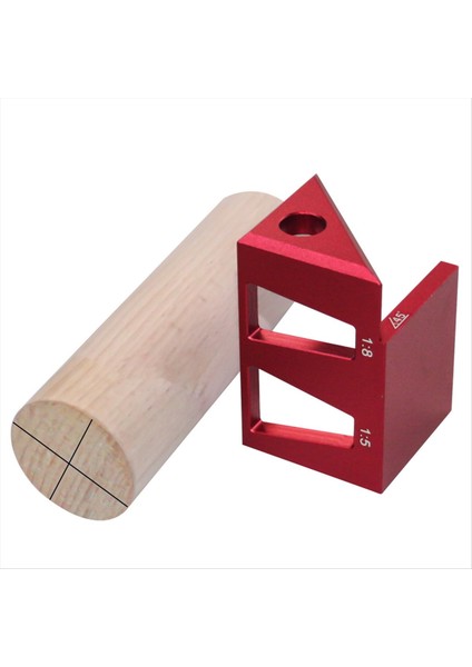 45/90 Degree Center Bılger Ahşap Kezeli Dovetaıl Jıg-Alumınum Center Scribe Cetveli Çok Fonksiyonlu Işaretleme Göstergesi (Yurt Dışından) indirimleri