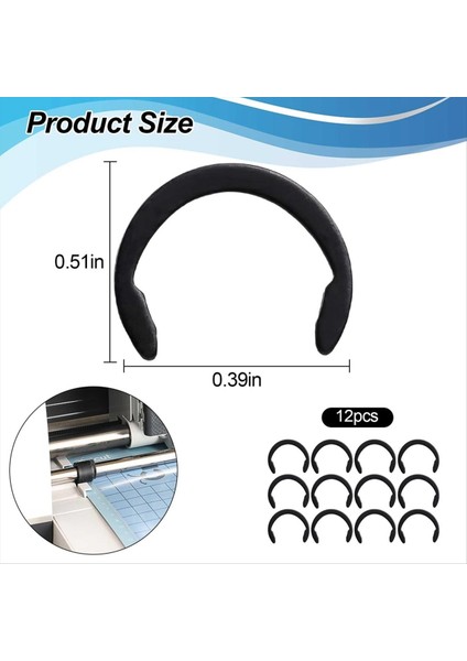 12 Adet Cricuts Maker Için Klips Yüzükleri Tutma ve Havaları Keşfetin Kauçuk Tutma Halkalarla Yerinde Tutun Kauçuk Tutun (Yurt Dışından) fiyatları