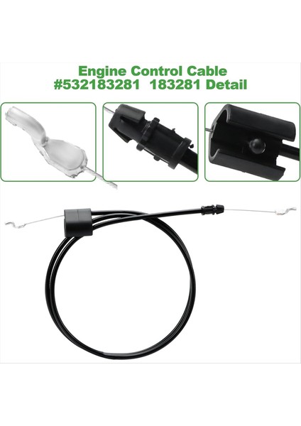 183281 532183281 Motor Bölgesi Kontrol Kablosu Husqvarna Çim Biçme Makinesi Için Uygun (Yurt Dışından) fiyatları