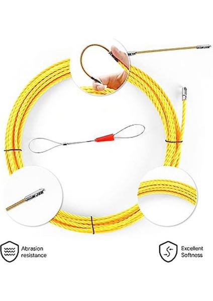 Balık Bandı Çekme Duvar Çizgisi Tapucu Od 6mm Plus Balıkçılık Hattı Bağlantı Eden Çelik Halat 50FT (15M) (Yurt Dışından) fiyatları