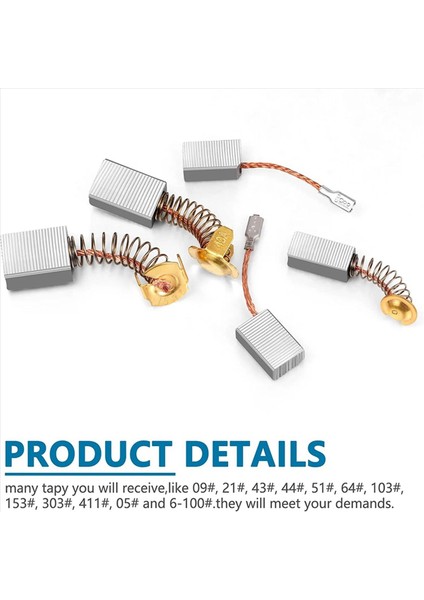 48 Pcs Elektrik Motor Fırçaları Karbon Fırçalar Güç Aleti Yedek Parça Onarım Güç Aleti 12 Farklı Boyutlar (Yurt Dışından) indirimleri