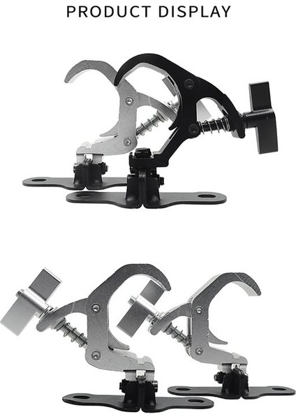 1paır Alumınum Adaz Işık Hakka Kaynak Kafa Işık Kapsayıcı Klip Güvenliği Lout Dj Disko Sahnesi Ekipmanı Için 150KG (B) (Yurt Dışından) fiyatları