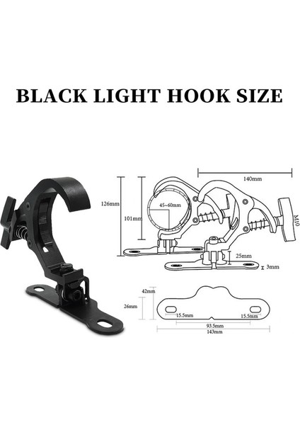 1paır Alumınum Adaz Işık Hakka Kaynak Kafa Işık Kapsayıcı Klip Güvenliği Lout Dj Disko Sahnesi Ekipmanı Için 150KG (B) (Yurt Dışından) modelleri
