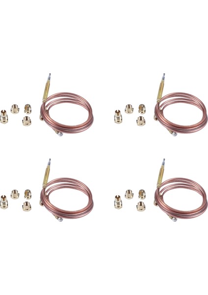 4set 900MM Gaz Sobası Evrensel Termokupl Kiti M6X0 75 Dökülmüş Fındık (20) Yedek Termokupl (Yurt Dışından)