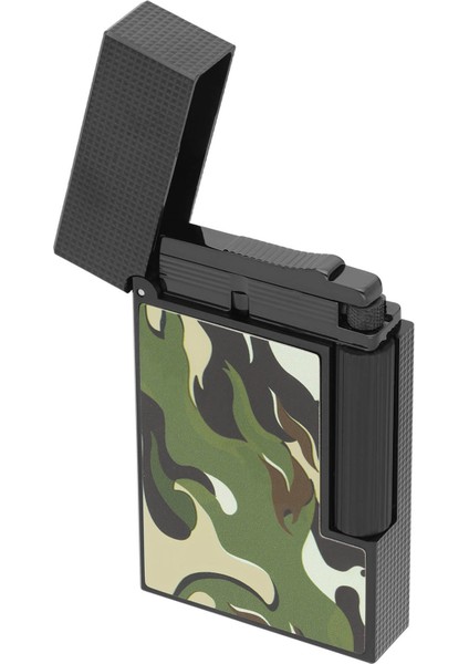 Ligne 2 Camo Haki Guilloche Çakmak C16050