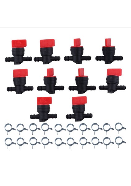 100PCS 494768 698183 Yakıt 1/4 Inç Yakıt Hattı Için Kelepçe ile Kapanan Valf Briggs &amp Stratton Murray Toro Çim Traktör (Yurt Dışından) fiyatları
