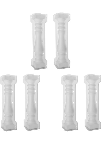 3set 60X14CM Roman Sütun Kalıp Balkon Bahçe Havuzu Çit Çimento Korkuluk Alçı Beton Kalıp Sütun Kalıp (Yurt Dışından)