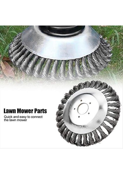 Yabani Ot Sökücü Alet Çim Fırçası Düzeltici Kafası 8 Inç Çelik Tel Tekerlek Fırça Kesici Bıçak Bahçe Malzemeleri (Yurt Dışından) fırsatları