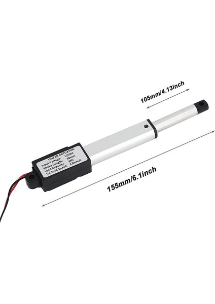 3x Mikro-Lineer Aktüatör 2 Inç Strok 90N/20 3lb Hız 9 5mm/s Elektrik Su Geçirmez Aktüatör Motor Doğrusal Aktüatör 12V (Yurt Dışından)