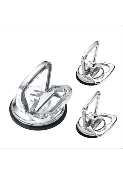 Düzen Çekme Araç Döküm Çıkartma 3 Pcs Dent Sökme Kiti Cam Emme Kupası Ağır Hizmet Kişisi Alüminyum Vakum Plaka Tutucu (Yurt Dışından)