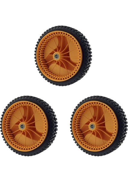 3 Pcs 196 mm Mcculloch Için Husqvarnaa Için Çim Biçme Makinesi Tekerleği 5324025-67 5324029-36 532402567 532402936 (Yurt Dışından)