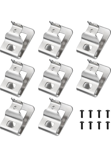 8pcs 304 Paslanmaz Çelik Matkap Klipsleri N268241 Için Vidalı Alet Kancaları 20V Elektrikli El Alımları DCD980 DCD980L2 DCD985 (Yurt Dışından)