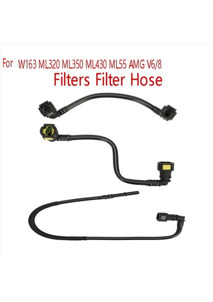 2set/6 Pc Otomobil Filtreleri Filtreleme Hortum Hortum Yakıt Çizgisi Kiti Mercedes-Benz W163 ML320 ML350 ML430 ML55 Amg V6/8 1634703764 (Yurt Dışından) modelleri