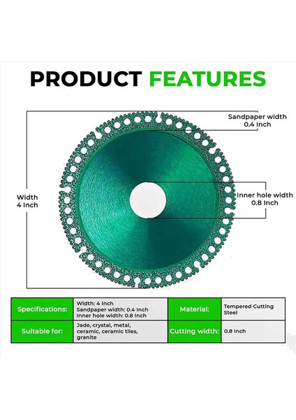 Açılamaz Disk Öğütücü Açılamaz Kesme Diski Açılı Öğütücü Için (6 Adet) (Yurt Dışından) fırsatları