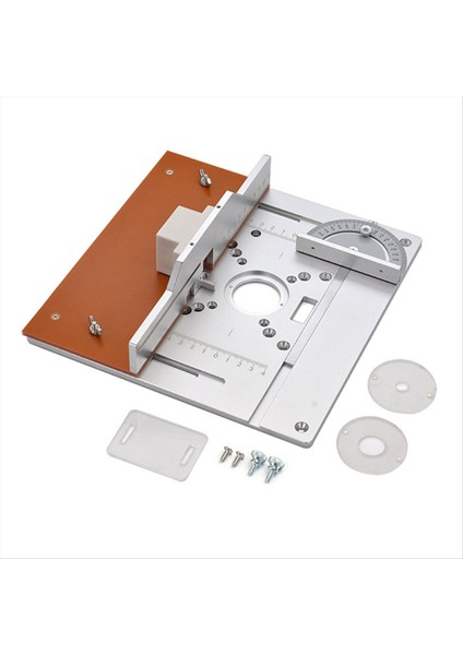 Alüminyum Yönlendirici Tablosu Ekleme Plakası Elektrikli Ahşap Frezeleme Yönlendirme Kılavuzu Kılavuz Kılavuzu Set Tablo Saw Workbench-A (Yurt Dışından)