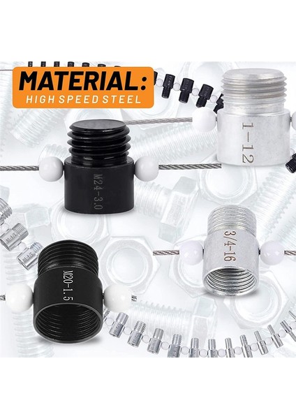 44PCS Somun ve Cıvata Iplik Denetleyici Denetleyici Standardı ve Metrik - Erkek Dişi Göstergesi - Doğru Ölçümler (Yurt Dışından) modelleri