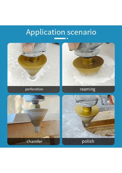 M10 Eğitim Pahsal Bit Deliği Matkap Rayb Koni Oyma Porselen Fayanslar Için Cila Taşlama Tekerleği Mermer 45MM (Yurt Dışından) fiyatları