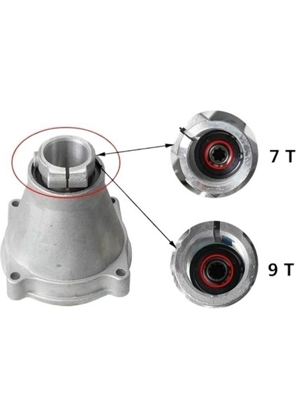 26MM 7 Dişli Çim Biçme Makinesi Disk Fırçası Kesici Yan Asılı Bağlantı Disk Sürücüsü Disk Fırçası Kesici Aksesuarları (Yurt Dışından) modelleri