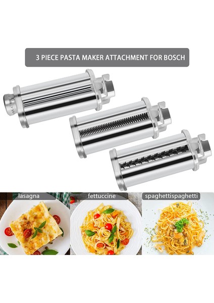 Bosch Mutfak Mikseri Makarna Sac Silindiri Spagetti ve Fettuccine Kesici Üreticisi Aksesuarları Için Makarna Silindir Eki (Yurt Dışından) fiyatları