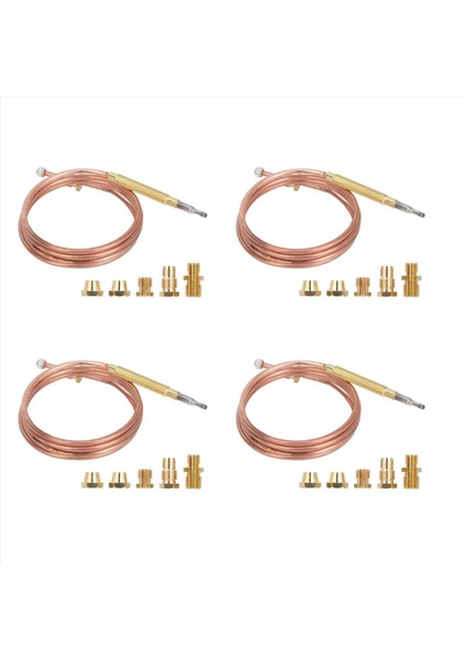 4x Evrensel Gaz Sobası Termokupl 20PCS Somun Isıtma Gaz Brülörü Değiştirme Termokupl Adaptörü (Yurt Dışından)
