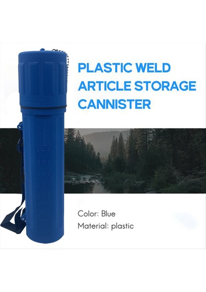 Mavi 10 Lb Koruma Kaynak Kaynak Elektrot Çubuğu Depolama Tüpü Konteyner Kanatçık ve Zincirle Tutun (Yurt Dışından)