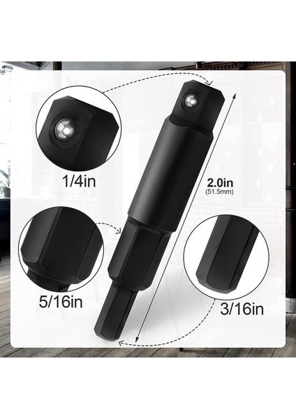 2 Paket 3/16 Ila 5/16 Servis Anahtarı Hex Anahtar Adaptörü Cırcır Anahtarı Altıgen Bit Adaptör Kiti Hvac Valf Açıcı (Yurt Dışından) fiyatları