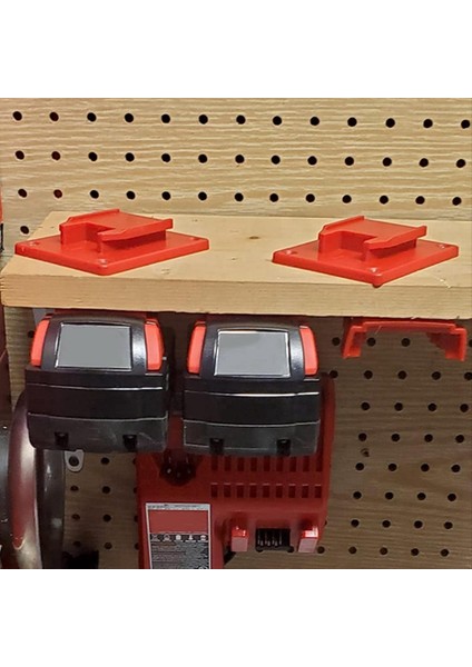 Milwaukee Için M18 18V Pil Alet Tutucular Pil Tutucular Duvar Monte Kırmızı Matkap Aleti M8 Vidalı Tutucu (Yurt Dışından) modelleri