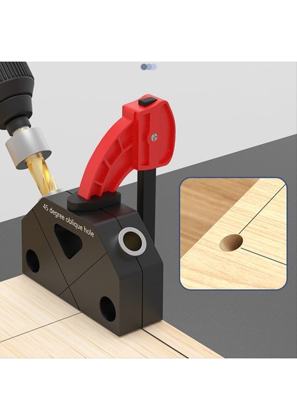45 Derece Eğik Delik Yumruk Bulucu Ağaç Işleme Delme Bulucu Yumuşma Asistanı Konumlandırma Ahşap Işleme Araçları 8 0mm (Yurt Dışından) fırsatları