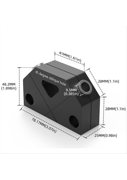 45 Derece Eğik Delik Yumruk Bulucu Ağaç Işleme Delme Bulucu Yumuşma Asistanı Konumlandırma Ahşap Işleme Araçları 8 0mm (Yurt Dışından) indirimleri