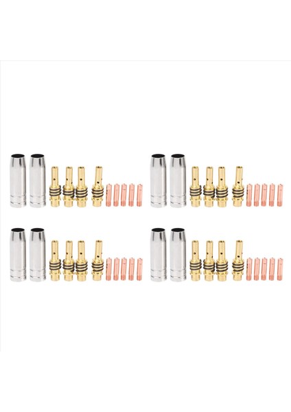 44PCS Mıg Kaynak Nozul Kaynakçı Morçlar Altın Uç Tutucu Kontak Ipuçları 0 040 Inç Gaz Difüzör Meşaleler Için Set (Yurt Dışından)