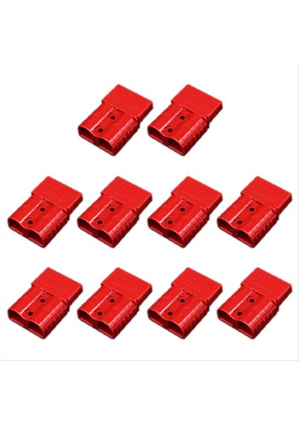 10PCS Anderson Tarzı Fiş Konektörü 120A Anderson Tutamaç Forklift Pil Şarjı Hızlı Konektörler Kiti Kırmızı (Yurt Dışından)