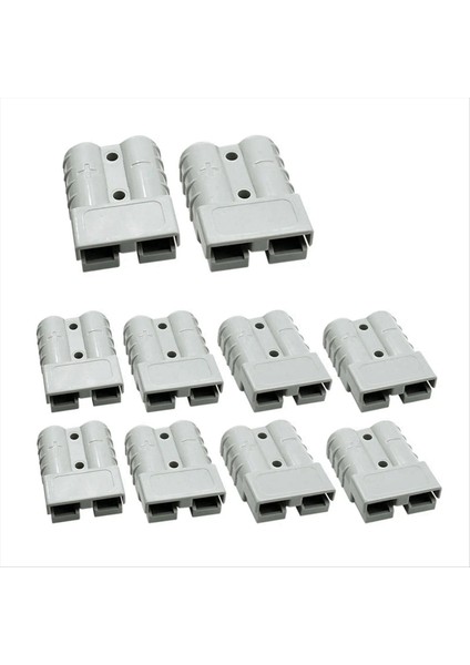 10PCS Anderson Tarzı Fiş Konektörü 120A Anderson Tutamaç Forklift Pil Şarjı Hızlı Konektörler Kiti Gri (Yurt Dışından)