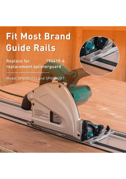 1pcs Rulo Kılavuzu Demiryolu Kıymık Koruma Track Testere Kılavuzu Raylar 423360-7 ve 194419-4 ve 495209 SP6000/MAKITA/FESHO Için 118IN (Yurt Dışından) fiyatları