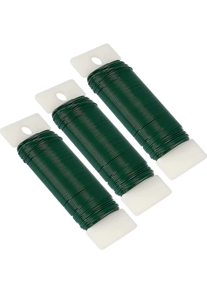 Çiçek Teli 3 Paket 114 Yarda 22 Gauge Yeşil Çiçekçi Tel Esnaflar Için Esnek Kürek Tel Noel Çelenk Ağacı Yeşil (Yurt Dışından)