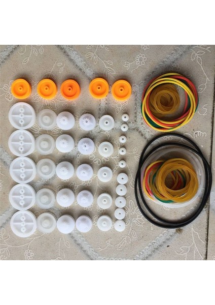 84PCS Şanzıman Kemer Kasnağı Kasnağı Kauçuk Bant Kombinasyonu Seti Gerilebilir Motor Yuvarlak Kemer (Yurt Dışından) modelleri