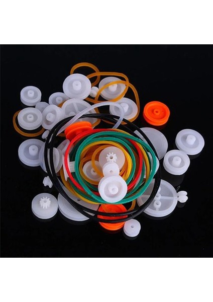 84PCS Şanzıman Kemer Kasnağı Kasnağı Kauçuk Bant Kombinasyonu Seti Gerilebilir Motor Yuvarlak Kemer (Yurt Dışından) indirimleri