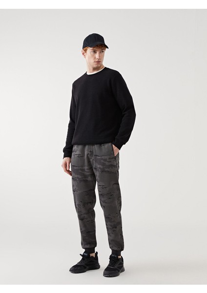 Yeni Sezon Standart Kalıp Erkek Kalın Jogger Eşofman Altı