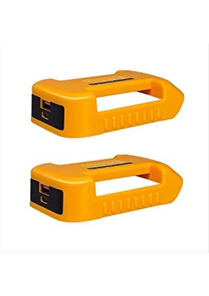 Hızlı Şarj Güç Tekerleği Adaptörü USB Şarj Cihazı (Yalnızca Adaptör) ile Dewalt 20V Pil Için 2 Paketi USB Şarj Cihazı Adaptörü (Yurt Dışından)