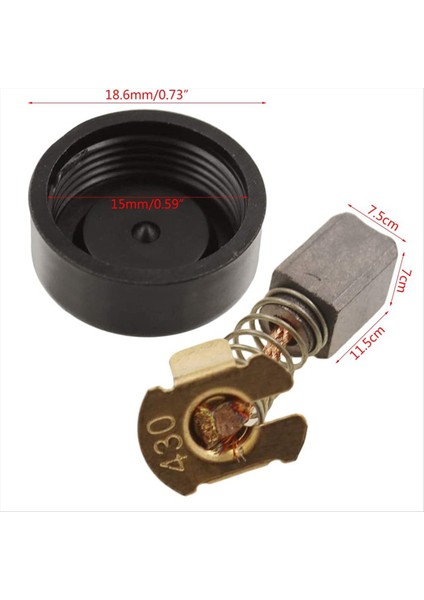 Karbon Fırça Tutucu Karbon Fırçası Sürücü Aksesuarları Için Karbon Fırça Kapakları Yedek Karbon Fırça Seti 1619X08020 (Yurt Dışından) modelleri