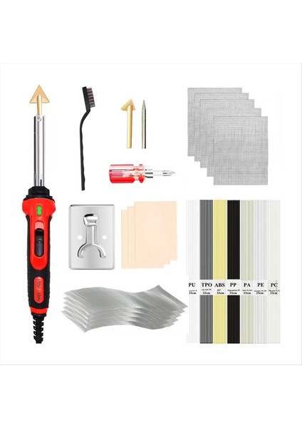 100W Plastik Kaynak Kiti Elektrikli Havalandırma Demir Ev Kaynak Araçları Otomobil Tampon Bakım Araçları Eu Fiş (Yurt Dışından)