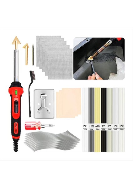 100W Plastik Kaynak Kiti Elektrikli Havalandırma Demir Ev Kaynak Araçları Otomobil Tampon Bakım Araçları Eu Fiş (Yurt Dışından) fiyatları