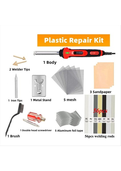 100W Plastik Kaynak Kiti Elektrikli Havalandırma Demir Ev Kaynak Araçları Otomobil Tampon Bakım Araçları Eu Fiş (Yurt Dışından) indirimleri